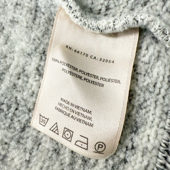 Anthropologie Saturday Sunday Sherpa Fleece Cardigan Jacket S Gray White Cozy - Picture 8 of 8